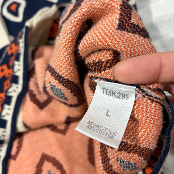 THML Aztec Southwestern Cardigan Boho Style Tunic Length Sz L Quiet Luxury - Picture 8 of 11